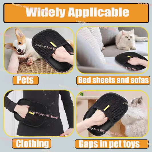 FurEver Finds Pet Hair Grooming Double Sides Gloves